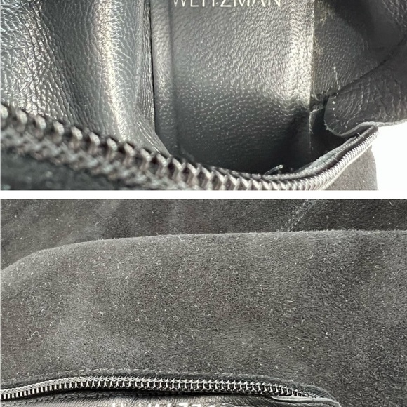 Stuart Weitzman Suede Over the Knee Boot Black Size 7 - Picture 4 of 6